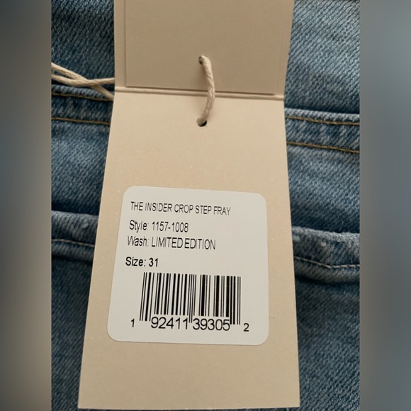 NWT MOTHER jeans Insider Crop Step Frey Limited Edition Wash Size 31 - Picture 14 of 16